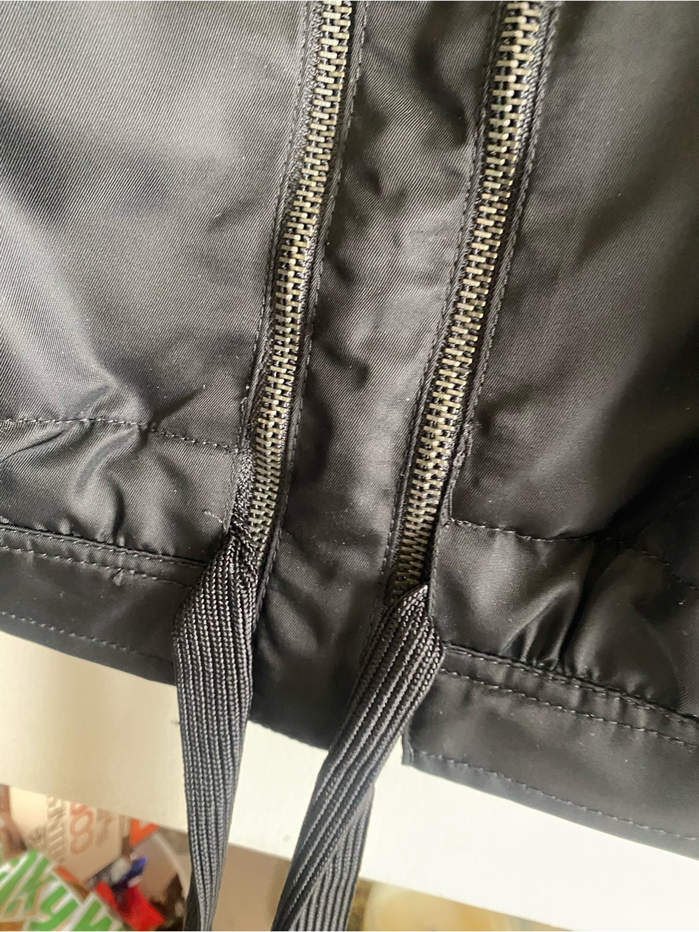 Zara black nylon cropped jacket ML New NWT - Picture 3 of 7